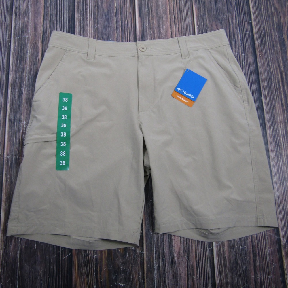 Columbia Silver Ridge II Shorts Mens 38 Ancient Fossil Tan Hiking Outdoors
